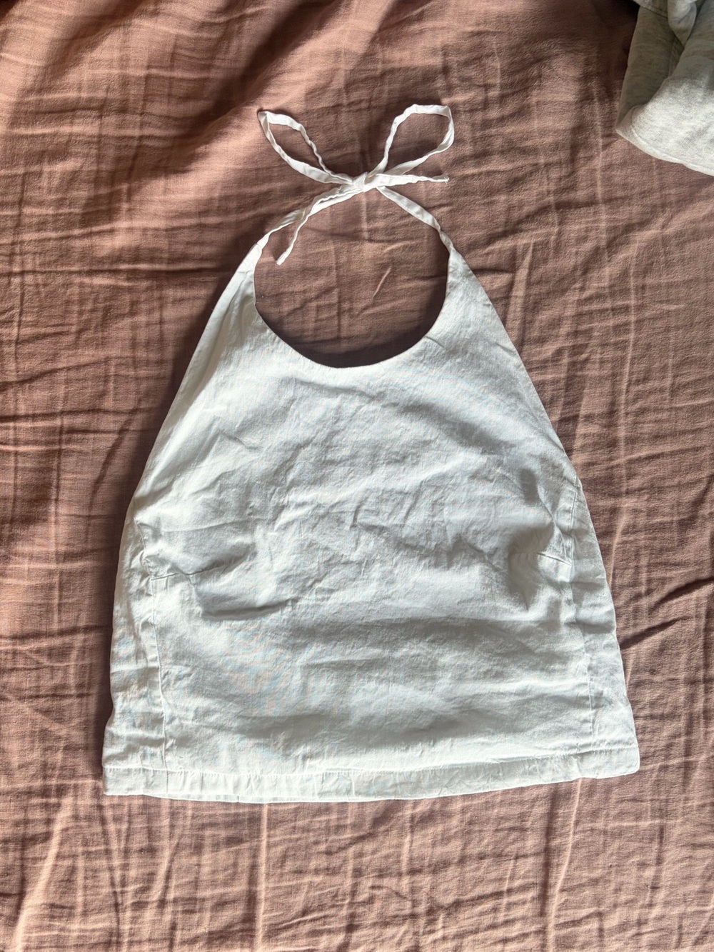 Athleta White Halter Tank Top Size S